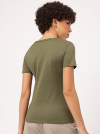 DressBerry Urban Chic Henley Neck T-shirt