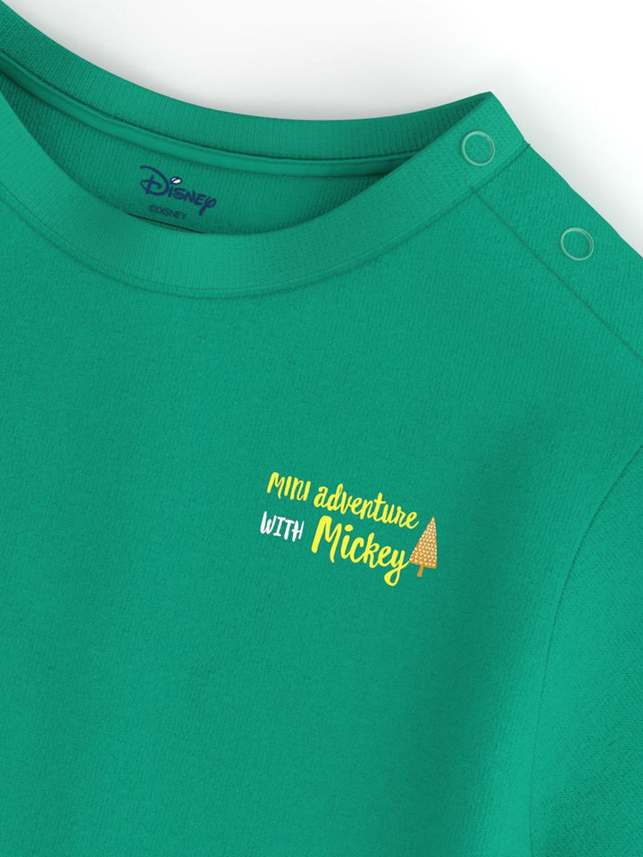 Nauti Nati Infants Boys Mickey Mouse Printed Antimicrobial Cotton T-shirt