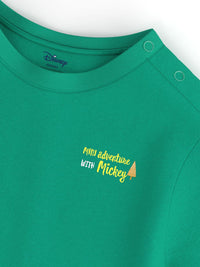 Nauti Nati Infants Boys Mickey Mouse Printed Antimicrobial Cotton T-shirt