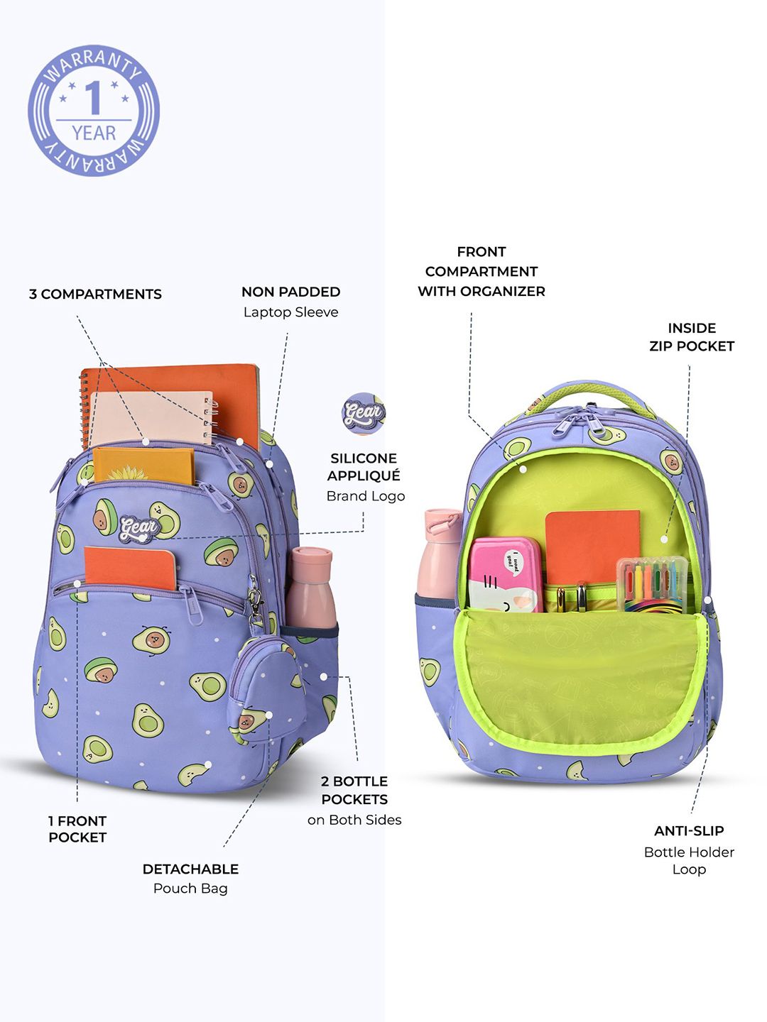 Gear Unisex Backpack