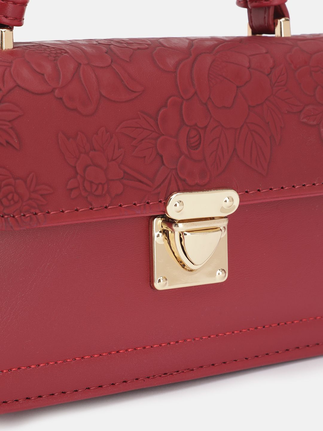 DressBerry Textured Structured Satchel