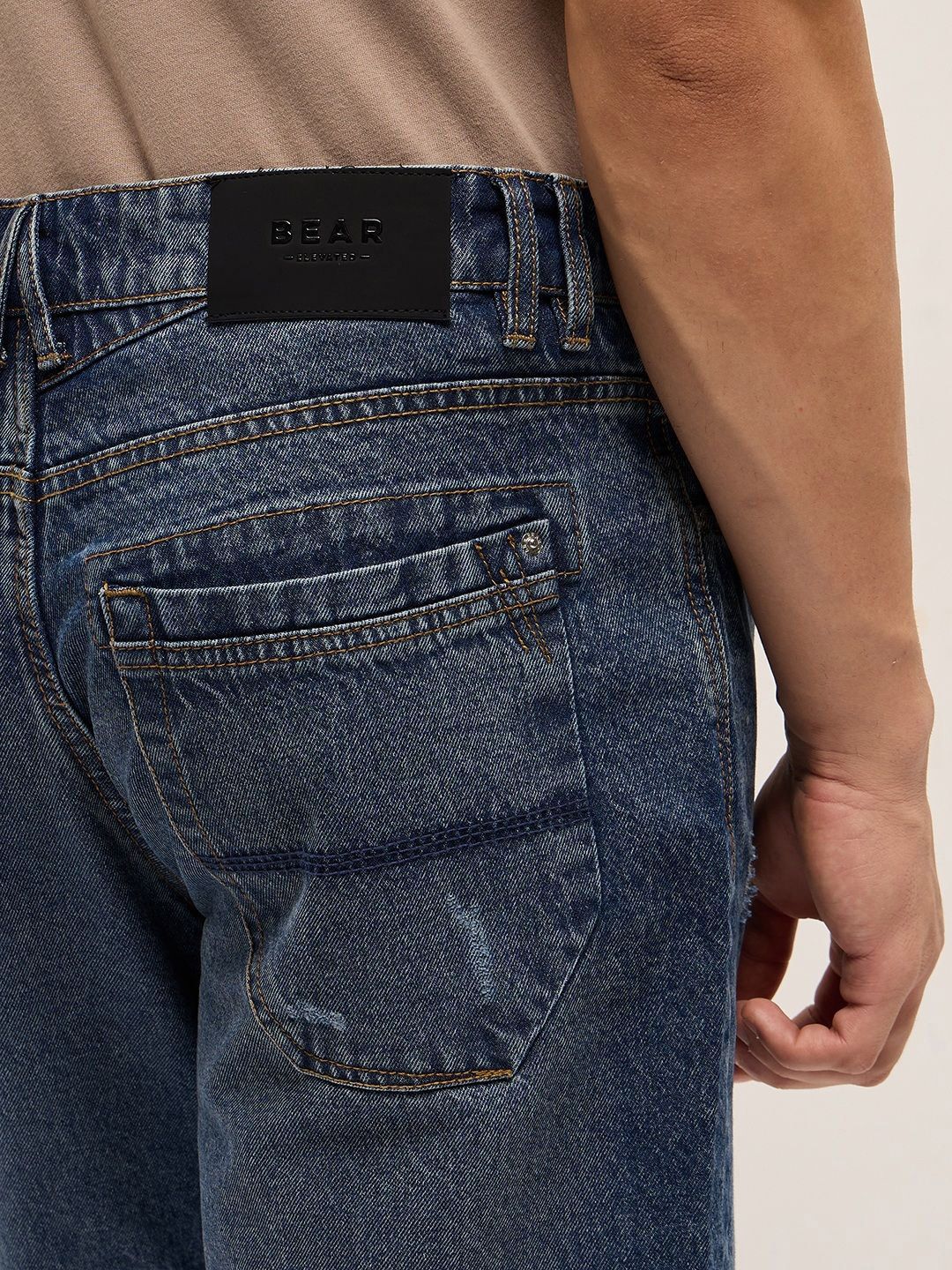 THE BEAR HOUSE Men Relaxed Fit Denim Short