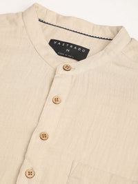 VASTRADO Men Woven Design Anarkali Kurta