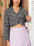 DressBerry Coastal Chic Wrap Crop Top