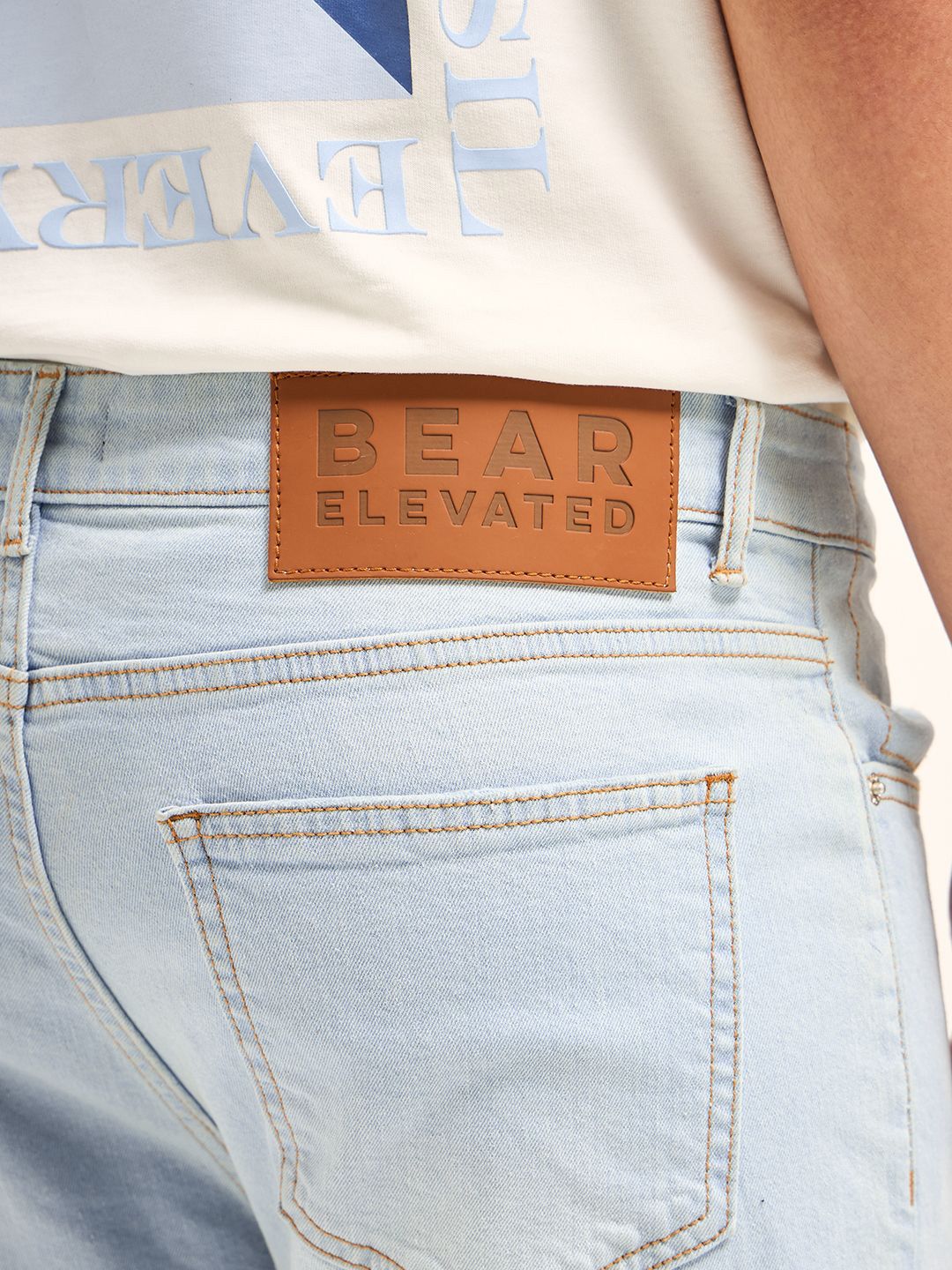 THE BEAR HOUSE Men Slim Fit Mid Rise Stretchable Jeans