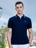 Thomas Scott Men Polo Collar Solid T-shirt