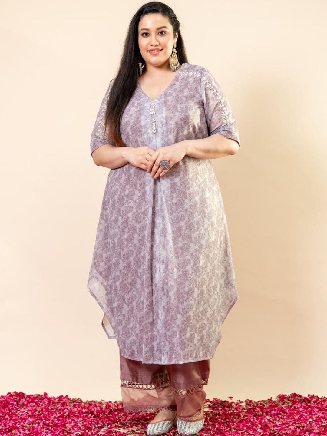 Mamicha Printed Kaftan & Trousers Co-Ords Set