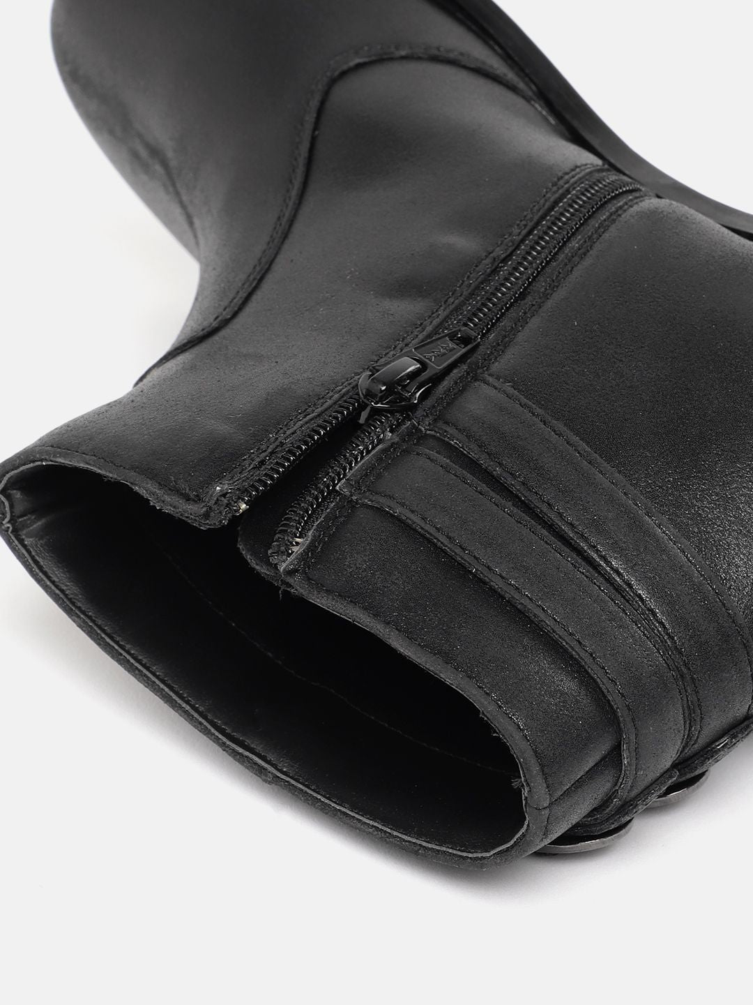 DressBerry Women Mid Top Buckle Detail Regular Boots