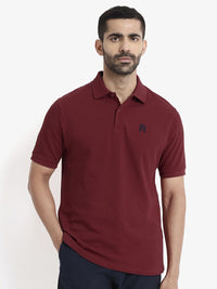RARE RABBIT Men Polo Collar T-shirt