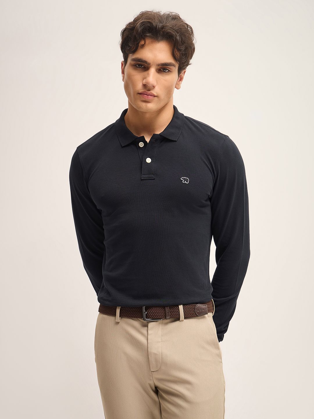 THE BEAR HOUSE Men Polo Collar T-shirt