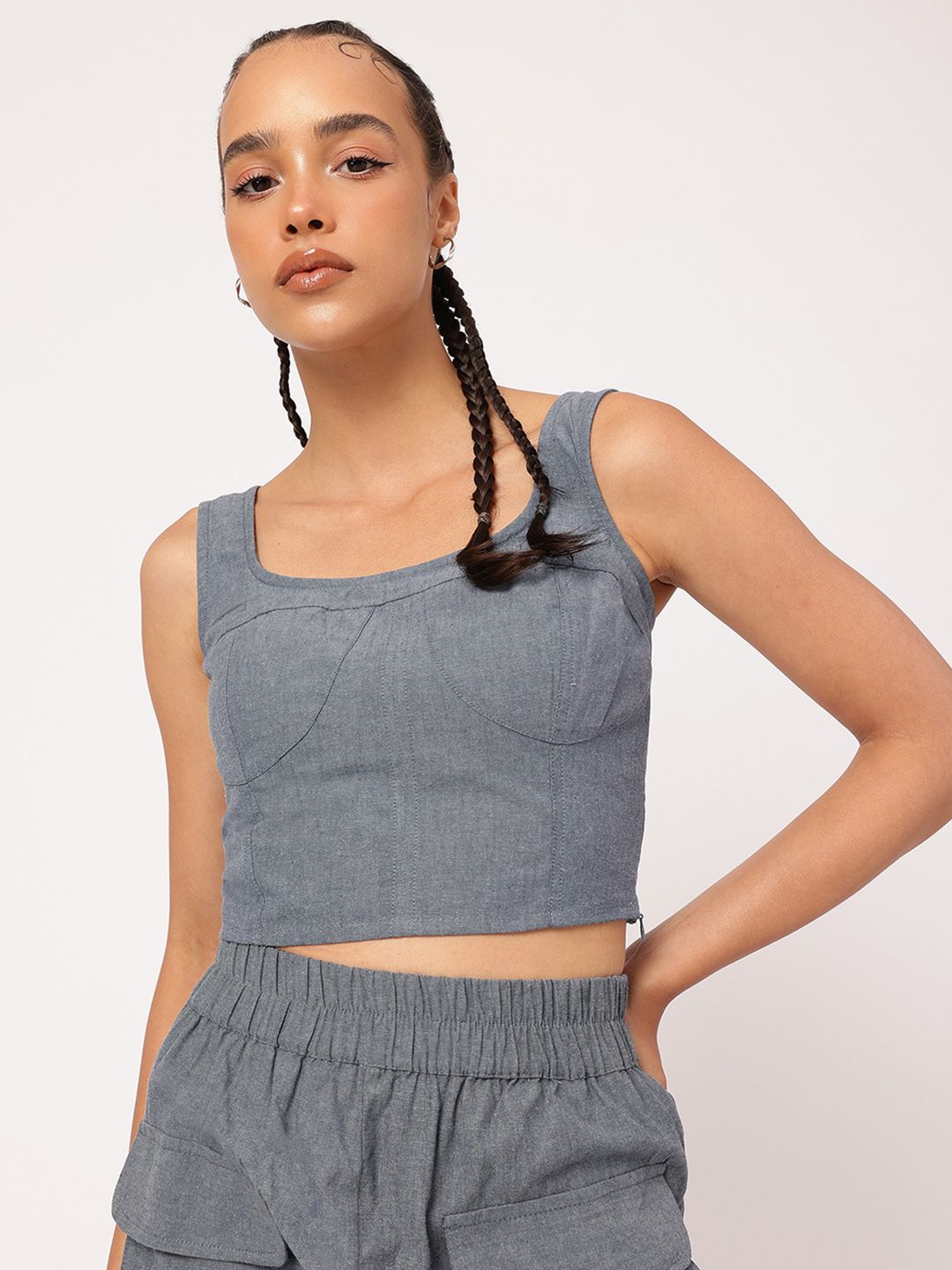 DressBerry Retro Corset Crop Top