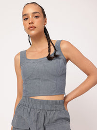 DressBerry Retro Corset Crop Top