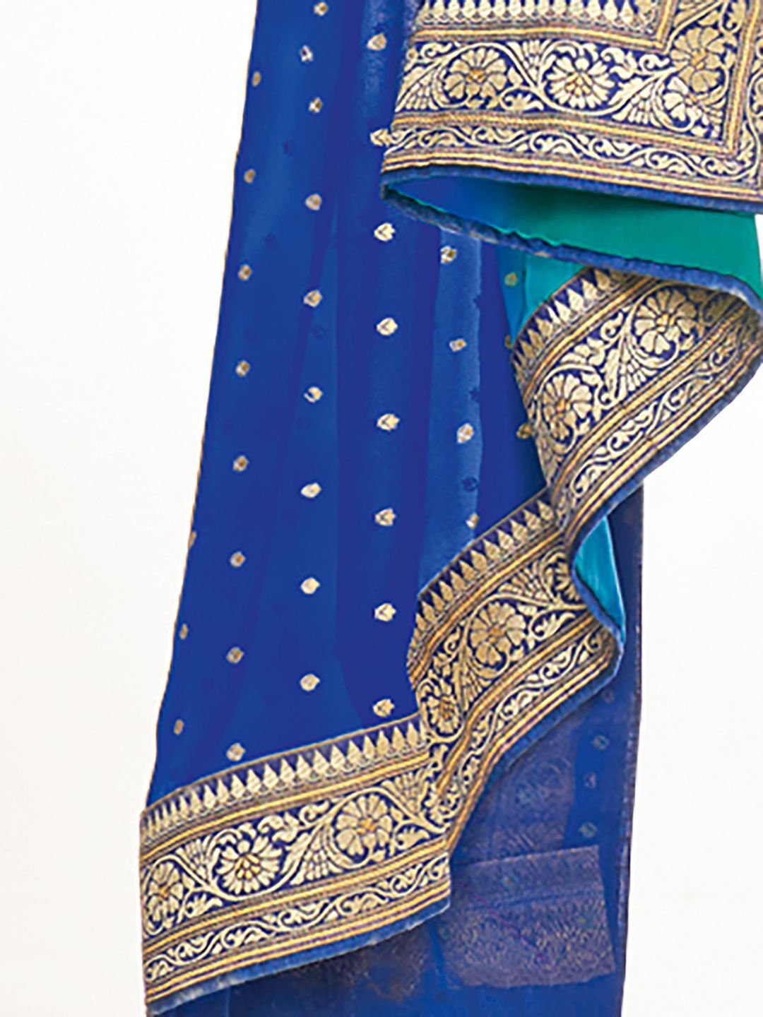 Saree mall Ombre Zari Silk Blend Sarees