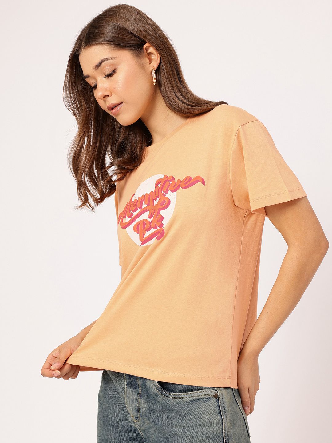 DressBerry Alternative Rock Printed Relaxed T-shirt
