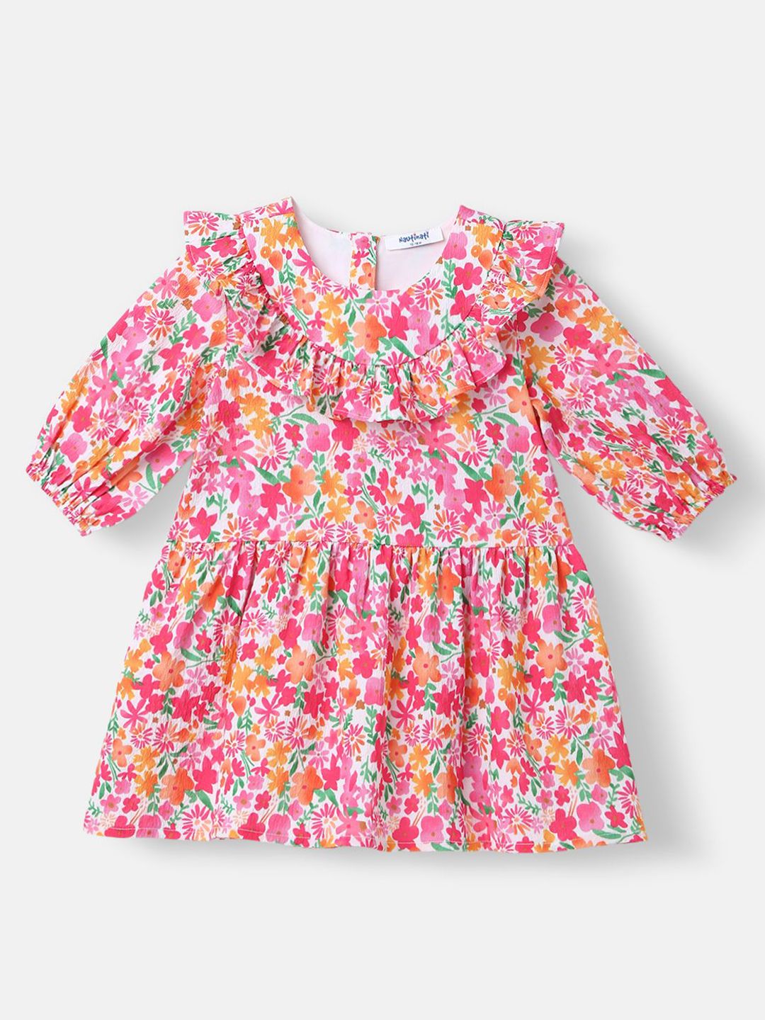 Nauti Nati Floral Printed Frock for Girls