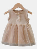 YK Girls Embellished Fit & Flare Dress