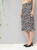 DressBerry Spotted Clawdia A-Line Midi Skirt