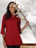 Libas Shirt Collar Striped Tunic