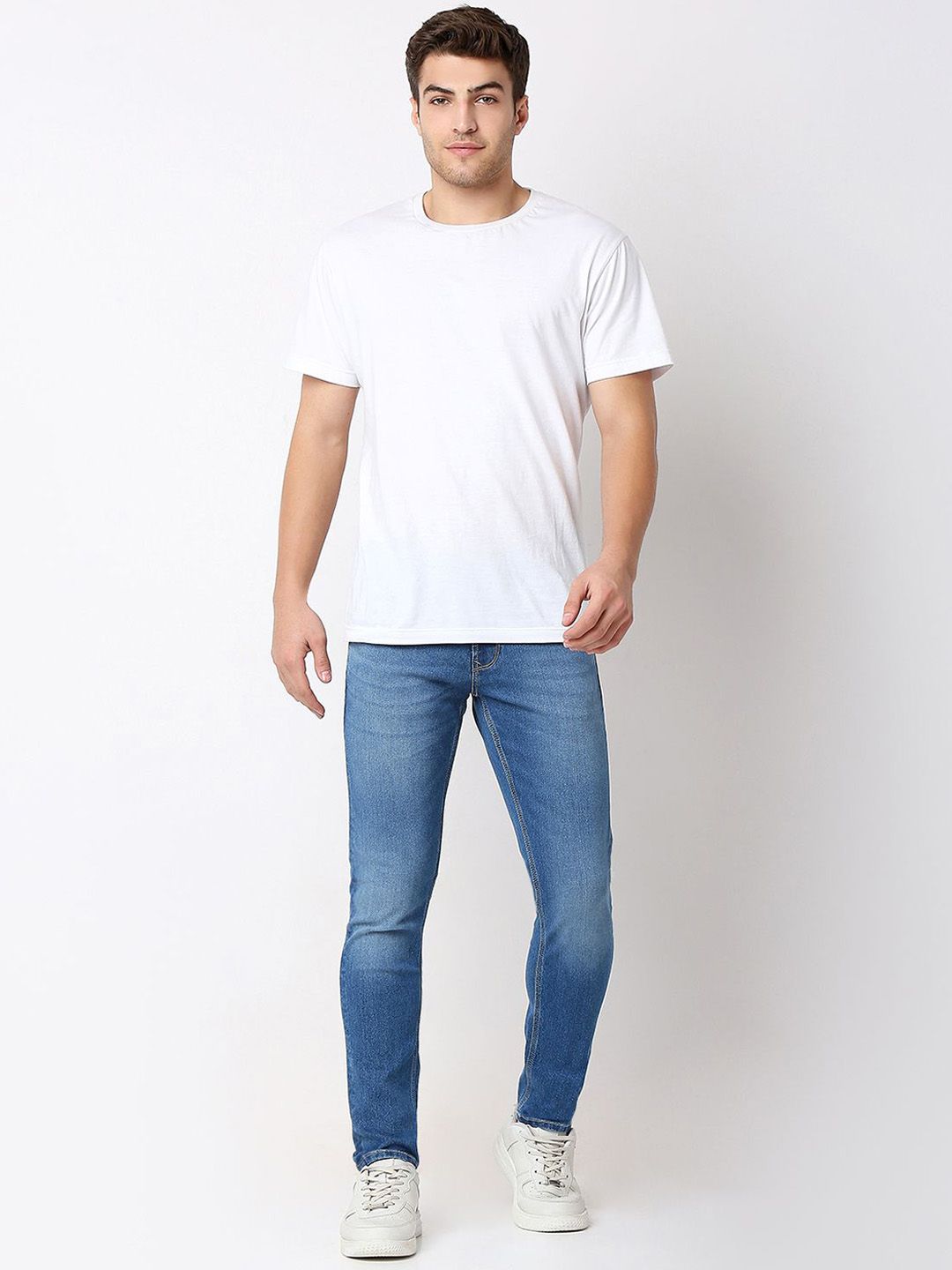 SPYKAR Men Cotton Mid-Rise Low-Rise Stretchable Jeans