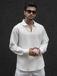 Powerlook Men Semi Sheer Casual Shirt