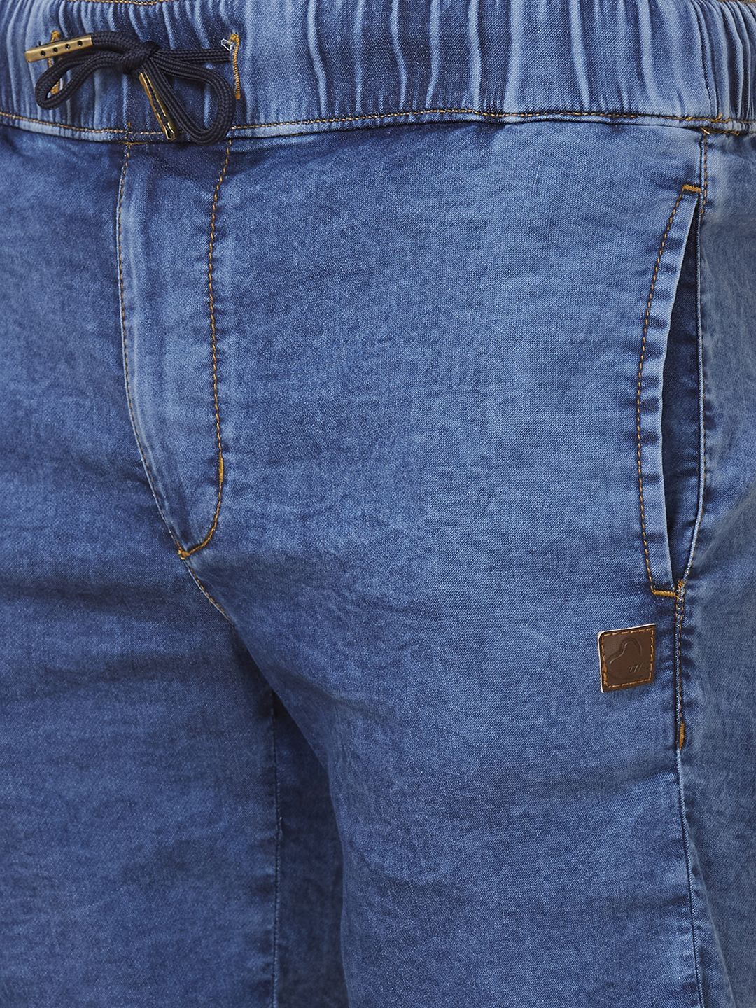 Being Human Men Cotton Mid-Rise Washed Shorts