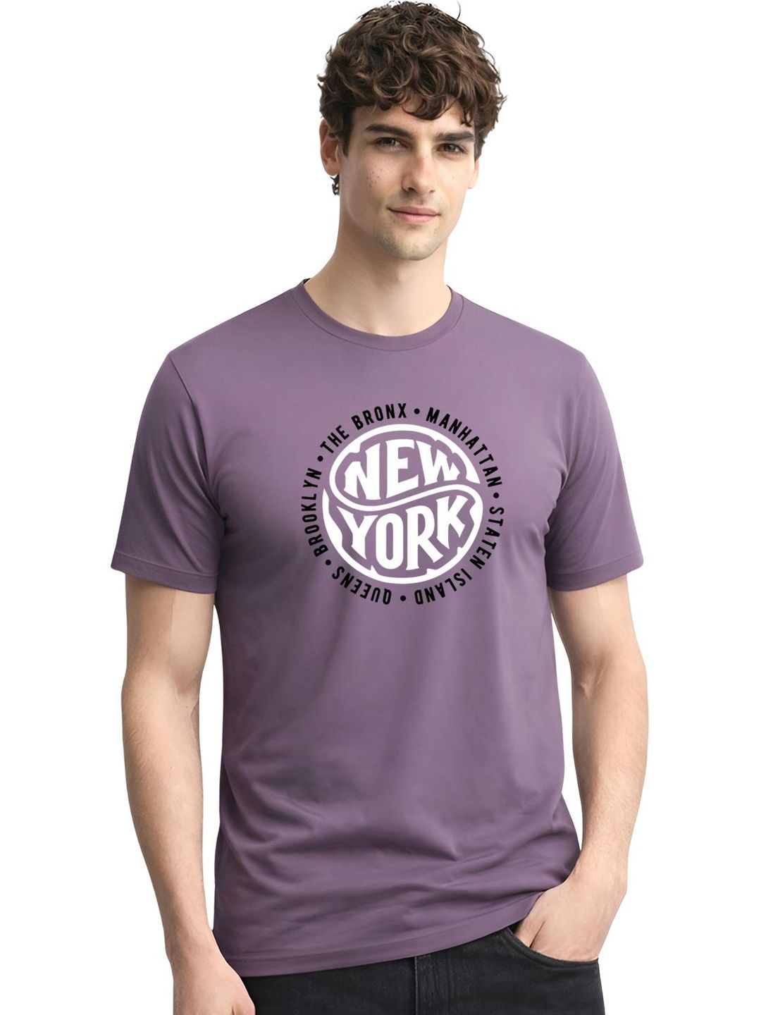 ADRO Men Typography Printed T-shirt