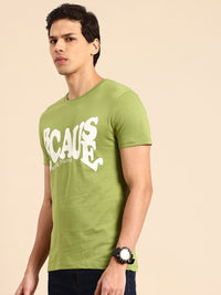 Being Human Typography Printed Pure Cotton T-shirt