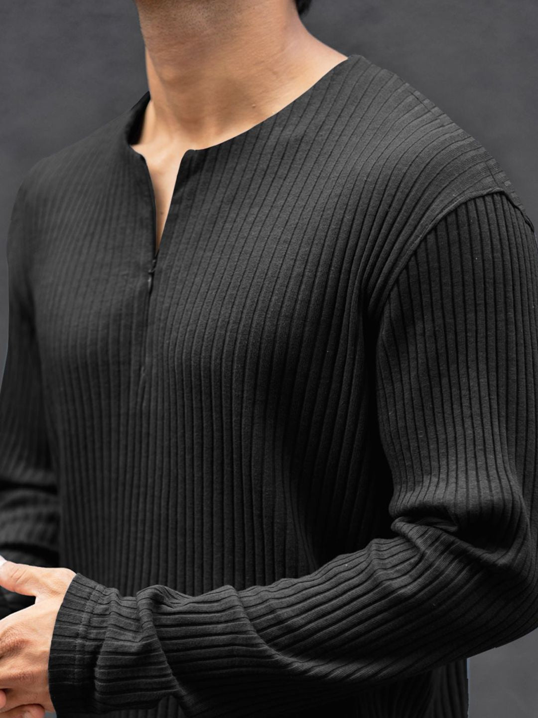 Powerlook Men Round Neck Knitted T-shirt