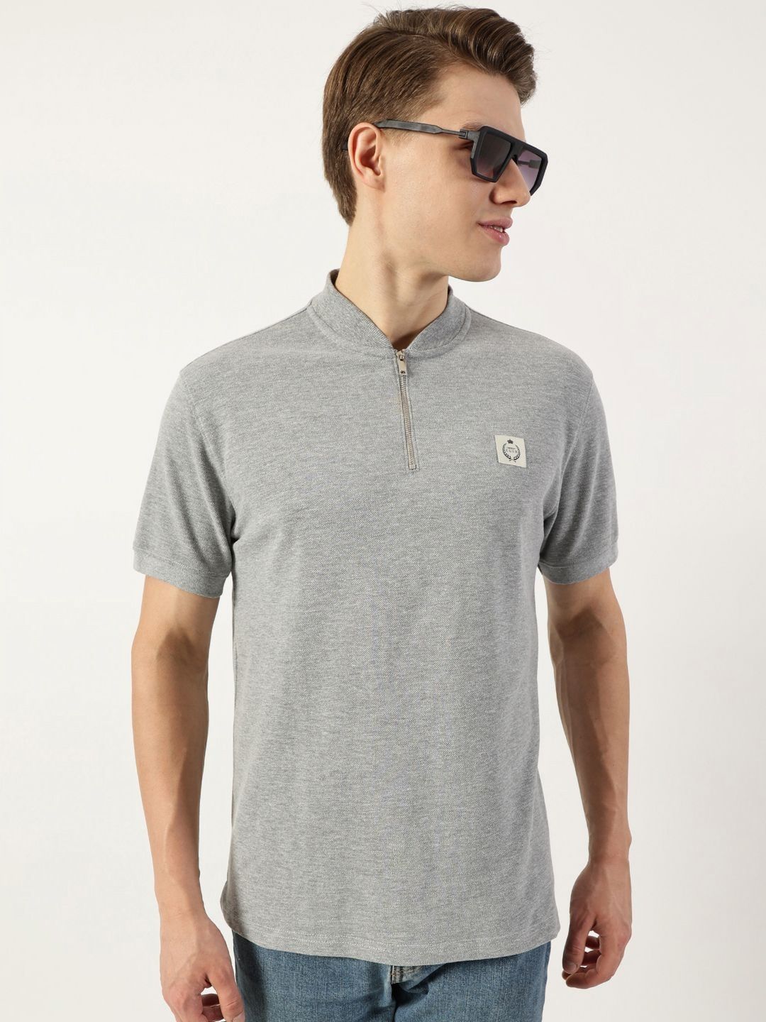 Thomas Scott Men Mandarin Collar T-shirt