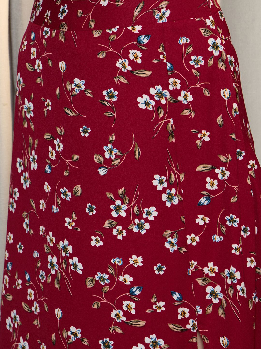 Berrylush Floral Printed Flared A-Line Maxi Skirt