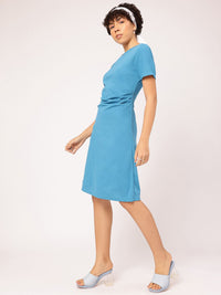 DressBerry Blue Casual Knee Length Dress