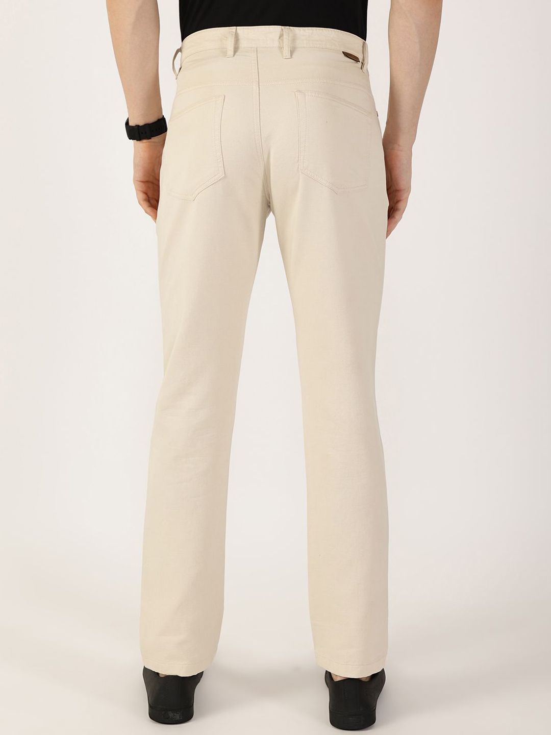 Thomas Scott Men Smart Regular Fit Mid-Rise Chinos