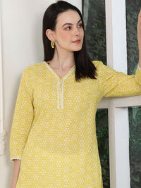 W Women Floral Flared Sleeves Kurta