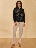 AND Mandarin Collar Cotton Top