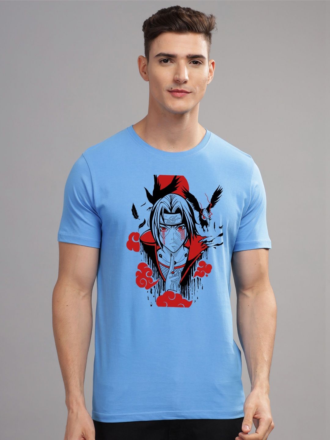 ADRO Men Typography Printed Applique T-shirt