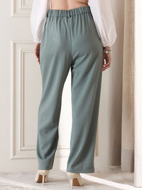 Berrylush Women High-Rise Trousers