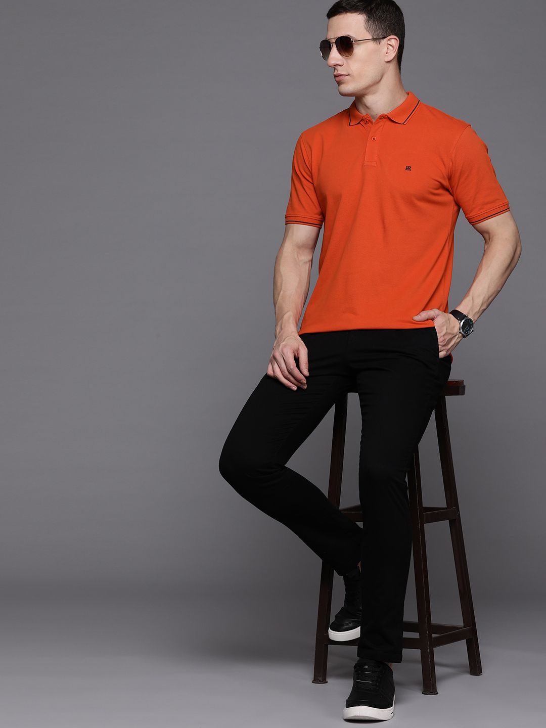 Raymond Pure Cotton Polo Collar T-shirt