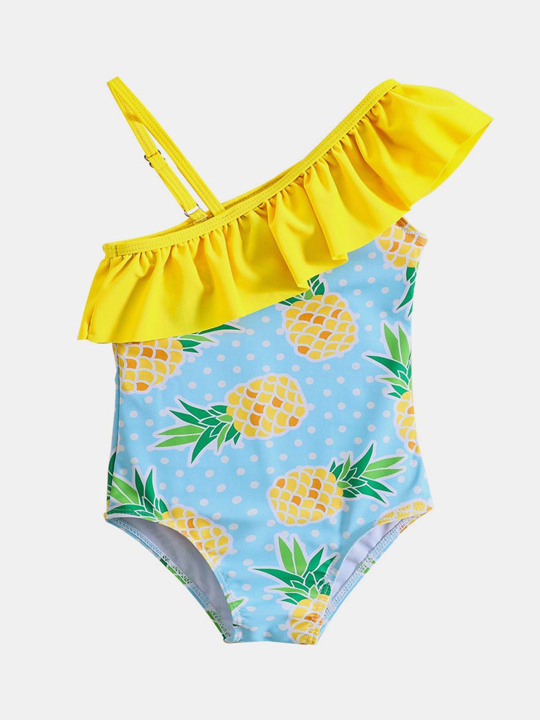 YK Infant Girls Pack Of 2 Printed One Shoulder Bodysuit