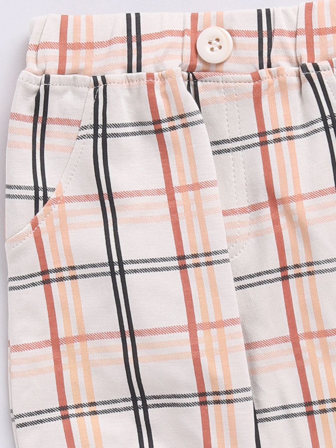 Moms Love Boys Checked Shirt with Trousers