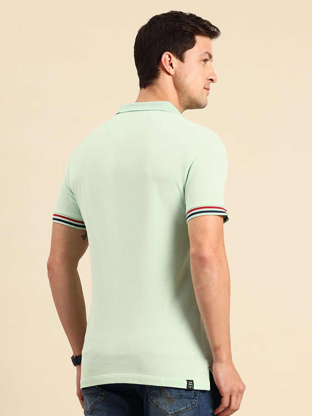 Being Human Polo Collar Pure Cotton T-shirt