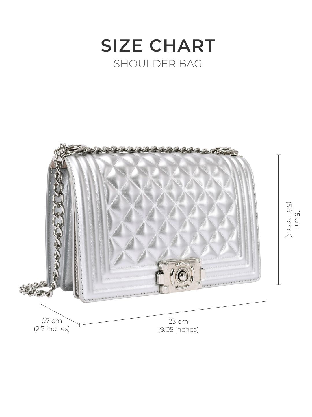 Lino Perros Structured Sling Bag with Quilted Detail