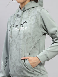 Monte Carlo Women Printed Hooded Sweatshirt