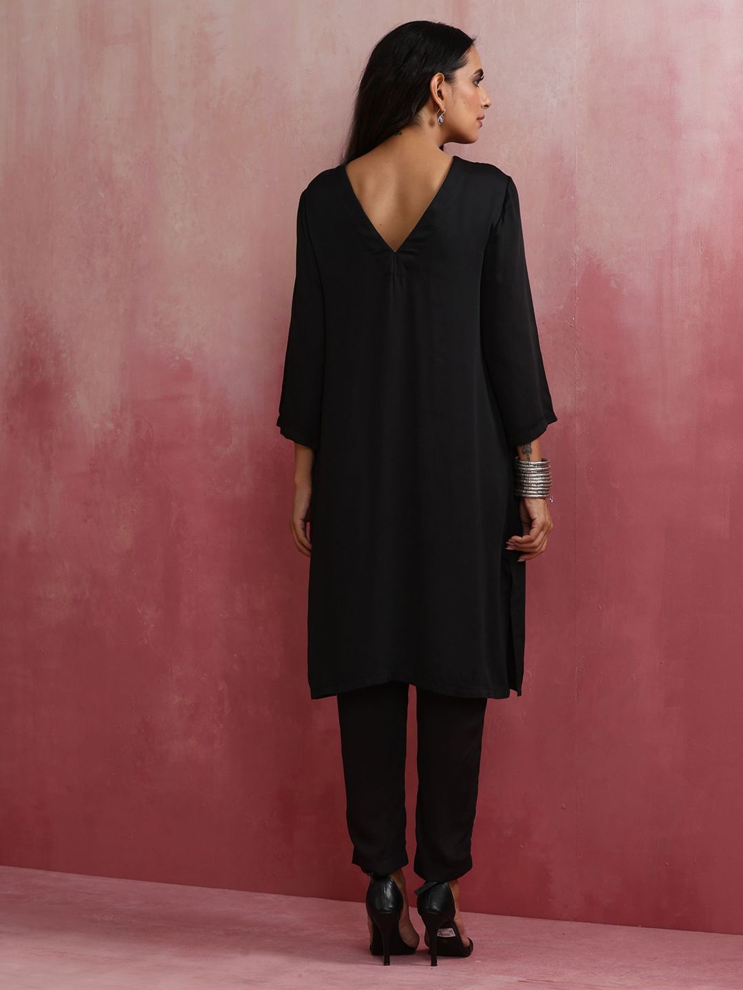 trueBrowns Round Neck Three Quarter Sleeve Tunic & Trouser Co-Ords