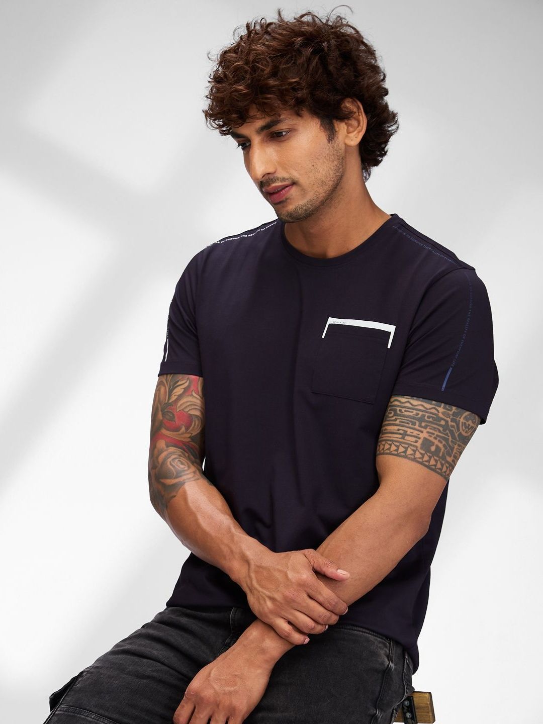 SPYKAR Men Pockets Slim Fit T-shirt
