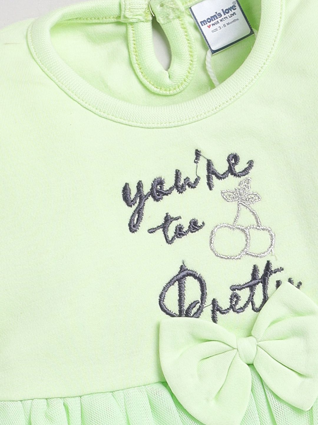 Moms Love Infant Girls Pure Cotton Tunic With Leggings