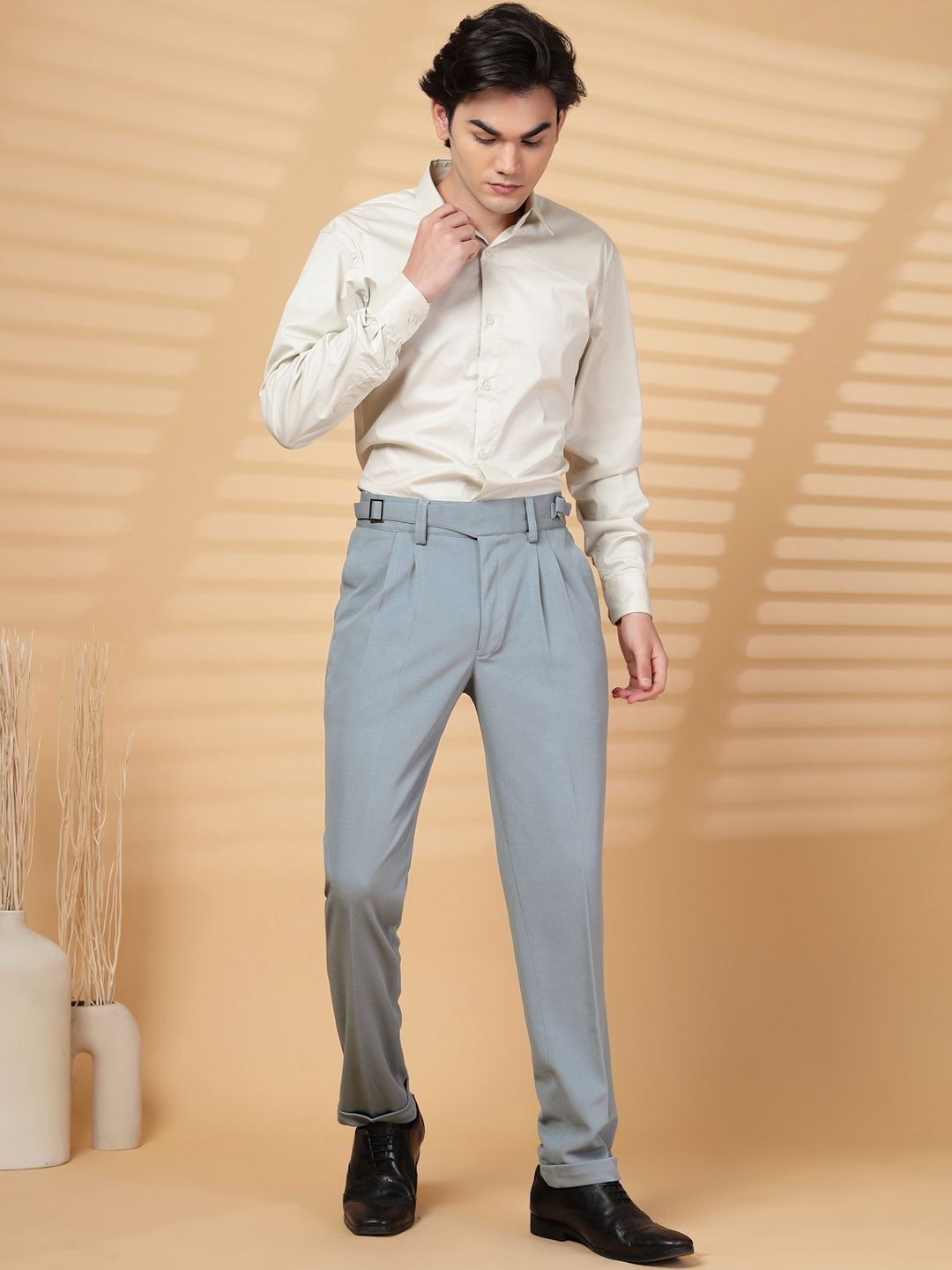 Seluar Formal Formal Lycra Kelabu KLOTTHE Lelaki