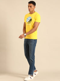 Being Human Pure Cotton Graphic Printed T-shirt