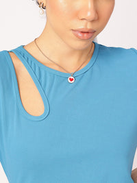 DressBerry Blue Casual Knee Length Dress