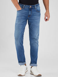 SPYKAR Men Slim Fit Low-Rise Light Fade Stretchable Jeans