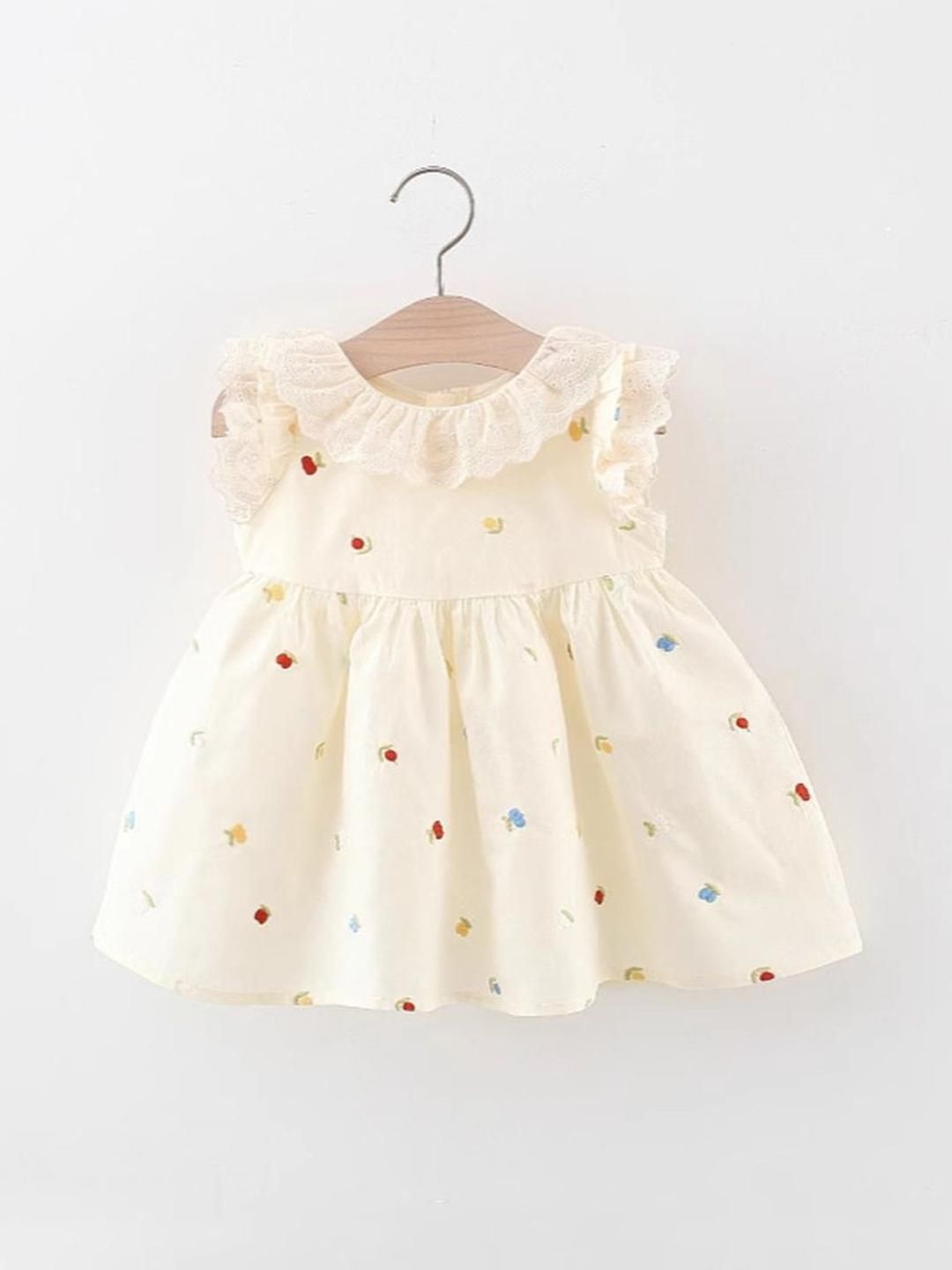 YK Floral Fit & Flare Dress